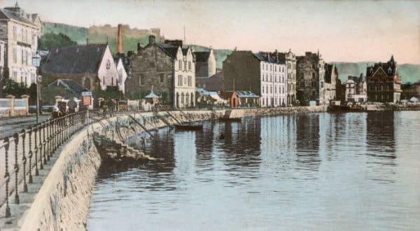 The Esplanade, Oban, Scotland. Image shot 1907. Exact date unknown. Vintage picture of Oban
